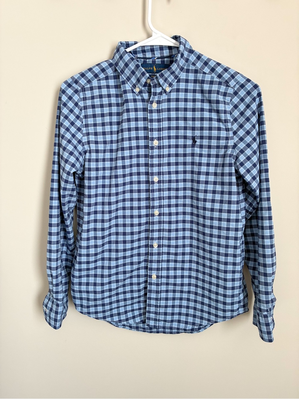 Ralph Lauren Boys Performance Button Down Shirt Size Large (14-16)